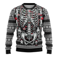 Merry Creepmas Bone to be Jolly Ugly Christmas Sweater - Wonder Print Shop