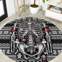 Merry Creepmas Round Carpet Bone to be Jolly - Wonder Print Shop