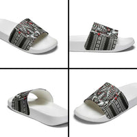 Merry Creepmas Slide Sandals Bone to be Jolly - Wonder Print Shop