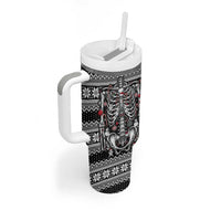 Merry Creepmas Tumbler With Handle Bone to be Jolly - Wonder Print Shop