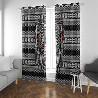 Merry Creepmas Window Curtain Bone to be Jolly - Wonder Print Shop