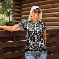 Merry Creepmas Women Polo Shirt Bone to be Jolly - Wonder Print Shop