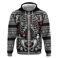 Merry Creepmas Zip Hoodie Bone to be Jolly - Wonder Print Shop