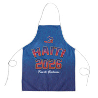 World Football Haiti 2026 Apron Haiti est de Retour Blue Voodoo Veve Spirits - Wonder Print Shop