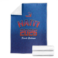 World Football Haiti 2026 Blanket Haiti est de Retour Blue Voodoo Veve Spirits - Wonder Print Shop
