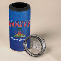 World Football Haiti 2026 4 in 1 Can Cooler Tumbler Haiti est de Retour Blue Voodoo Veve Spirits - Wonder Print Shop