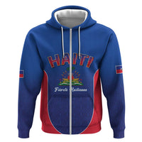 World Football Haiti 2026 Hoodie Haiti est de Retour Blue Voodoo Veve Spirits - Wonder Print Shop
