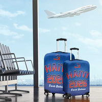 World Football Haiti 2026 Luggage Cover Haiti est de Retour Blue Voodoo Veve Spirits - Wonder Print Shop