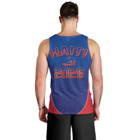 World Football Haiti 2026 Men Tank Top Haiti est de Retour Blue Voodoo Veve Spirits - Wonder Print Shop