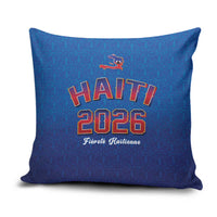 World Football Haiti 2026 Pillow Cover Haiti est de Retour Blue Voodoo Veve Spirits - Wonder Print Shop