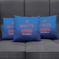 World Football Haiti 2026 Pillow Cover Haiti est de Retour Blue Voodoo Veve Spirits - Wonder Print Shop