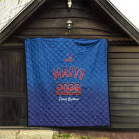 World Football Haiti 2026 Quilt Haiti est de Retour Blue Voodoo Veve Spirits - Wonder Print Shop