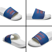 World Football Haiti 2026 Slide Sandals Haiti est de Retour Blue Voodoo Veve Spirits - Wonder Print Shop