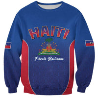 World Football Haiti 2026 Sweatshirt Haiti est de Retour Blue Voodoo Veve Spirits - Wonder Print Shop