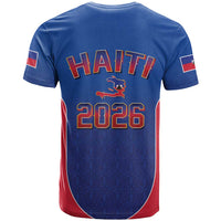 World Football Haiti 2026 T Shirt Haiti est de Retour Blue Voodoo Veve Spirits - Wonder Print Shop