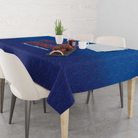 World Football Haiti 2026 Tablecloth Haiti est de Retour Blue Voodoo Veve Spirits - Wonder Print Shop