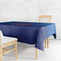 World Football Haiti 2026 Tablecloth Haiti est de Retour Blue Voodoo Veve Spirits - Wonder Print Shop