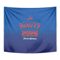 World Football Haiti 2026 Tapestry Haiti est de Retour Blue Voodoo Veve Spirits - Wonder Print Shop