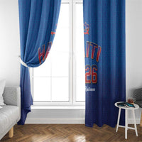 World Football Haiti 2026 Window Curtain Haiti est de Retour Blue Voodoo Veve Spirits - Wonder Print Shop