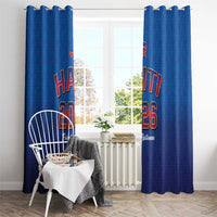 World Football Haiti 2026 Window Curtain Haiti est de Retour Blue Voodoo Veve Spirits - Wonder Print Shop