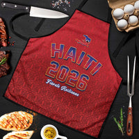 World Football Haiti 2026 Apron Haiti est de Retour Red Voodoo Veve Spirits - Wonder Print Shop