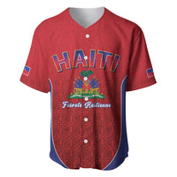 World Football Haiti 2026 Baseball Jersey Haiti est de Retour Red Voodoo Veve Spirits - Wonder Print Shop