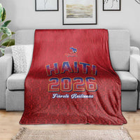 World Football Haiti 2026 Blanket Haiti est de Retour Red Voodoo Veve Spirits - Wonder Print Shop