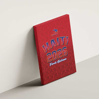 World Football Haiti 2026 Canvas Wall Art Haiti est de Retour Red Voodoo Veve Spirits - Wonder Print Shop