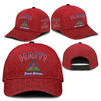 World Football Haiti 2026 Classic Cap Haiti est de Retour Red Voodoo Veve Spirits - Wonder Print Shop
