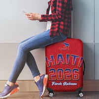 World Football Haiti 2026 Luggage Cover Haiti est de Retour Red Voodoo Veve Spirits - Wonder Print Shop