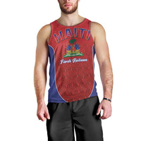 World Football Haiti 2026 Men Tank Top Haiti est de Retour Red Voodoo Veve Spirits - Wonder Print Shop