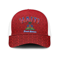 World Football Haiti 2026 Mesh Trucker Cap Haiti est de Retour Red Voodoo Veve Spirits - Wonder Print Shop