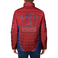 World Football Haiti 2026 Padded Jacket Haiti est de Retour Red Voodoo Veve Spirits - Wonder Print Shop
