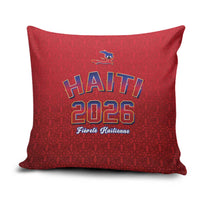 World Football Haiti 2026 Pillow Cover Haiti est de Retour Red Voodoo Veve Spirits - Wonder Print Shop