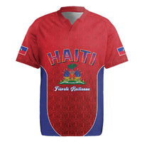 World Football Haiti 2026 Rugby Jersey Haiti est de Retour Red Voodoo Veve Spirits - Wonder Print Shop