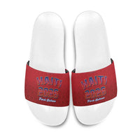 World Football Haiti 2026 Slide Sandals Haiti est de Retour Red Voodoo Veve Spirits - Wonder Print Shop