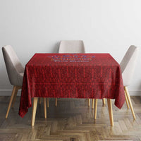 World Football Haiti 2026 Tablecloth Haiti est de Retour Red Voodoo Veve Spirits - Wonder Print Shop