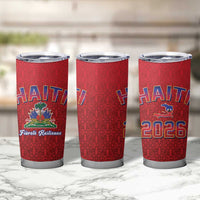 World Football Haiti 2026 Tumbler Cup Haiti est de Retour Red Voodoo Veve Spirits - Wonder Print Shop