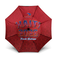 World Football Haiti 2026 Umbrella Haiti est de Retour Red Voodoo Veve Spirits - Wonder Print Shop