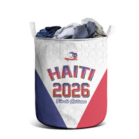 World Football Haiti 2026 Laundry Basket Haiti est de Retour White Voodoo Veve Spirits - Wonder Print Shop