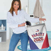 World Football Haiti 2026 Laundry Basket Haiti est de Retour White Voodoo Veve Spirits - Wonder Print Shop