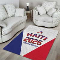 World Football Haiti 2026 Area Rug Haiti est de Retour White Voodoo Veve Spirits - Wonder Print Shop