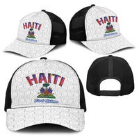World Football Haiti 2026 Baseball Net Cap Haiti est de Retour White Voodoo Veve Spirits - Wonder Print Shop