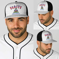 World Football Haiti 2026 Baseball Net Cap Haiti est de Retour White Voodoo Veve Spirits - Wonder Print Shop