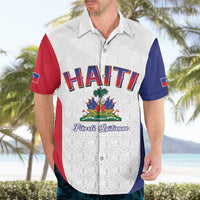 World Football Haiti 2026 Hawaiian Shirt Haiti est de Retour White Voodoo Veve Spirits - Wonder Print Shop