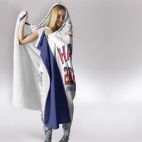 World Football Haiti 2026 Hooded Blanket Haiti est de Retour White Voodoo Veve Spirits - Wonder Print Shop