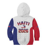 World Football Haiti 2026 Kid Hoodie Haiti est de Retour White Voodoo Veve Spirits - Wonder Print Shop