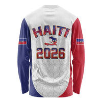 World Football Haiti 2026 Long Sleeve Shirt Haiti est de Retour White Voodoo Veve Spirits - Wonder Print Shop