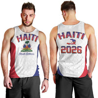 World Football Haiti 2026 Men Tank Top Haiti est de Retour White Voodoo Veve Spirits - Wonder Print Shop