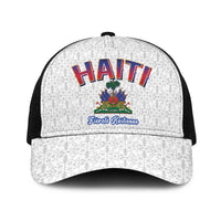 World Football Haiti 2026 Mesh Trucker Cap Haiti est de Retour White Voodoo Veve Spirits - Wonder Print Shop
